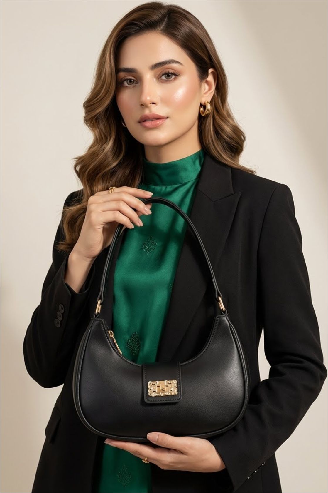 Zari Bella Bella Luxe Shoulder Bag – Elegant & Timeless Style