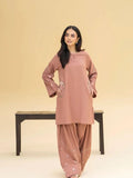 Zari Bella Eshal Pocket Set 2Pc Embroidered Linen Outfit