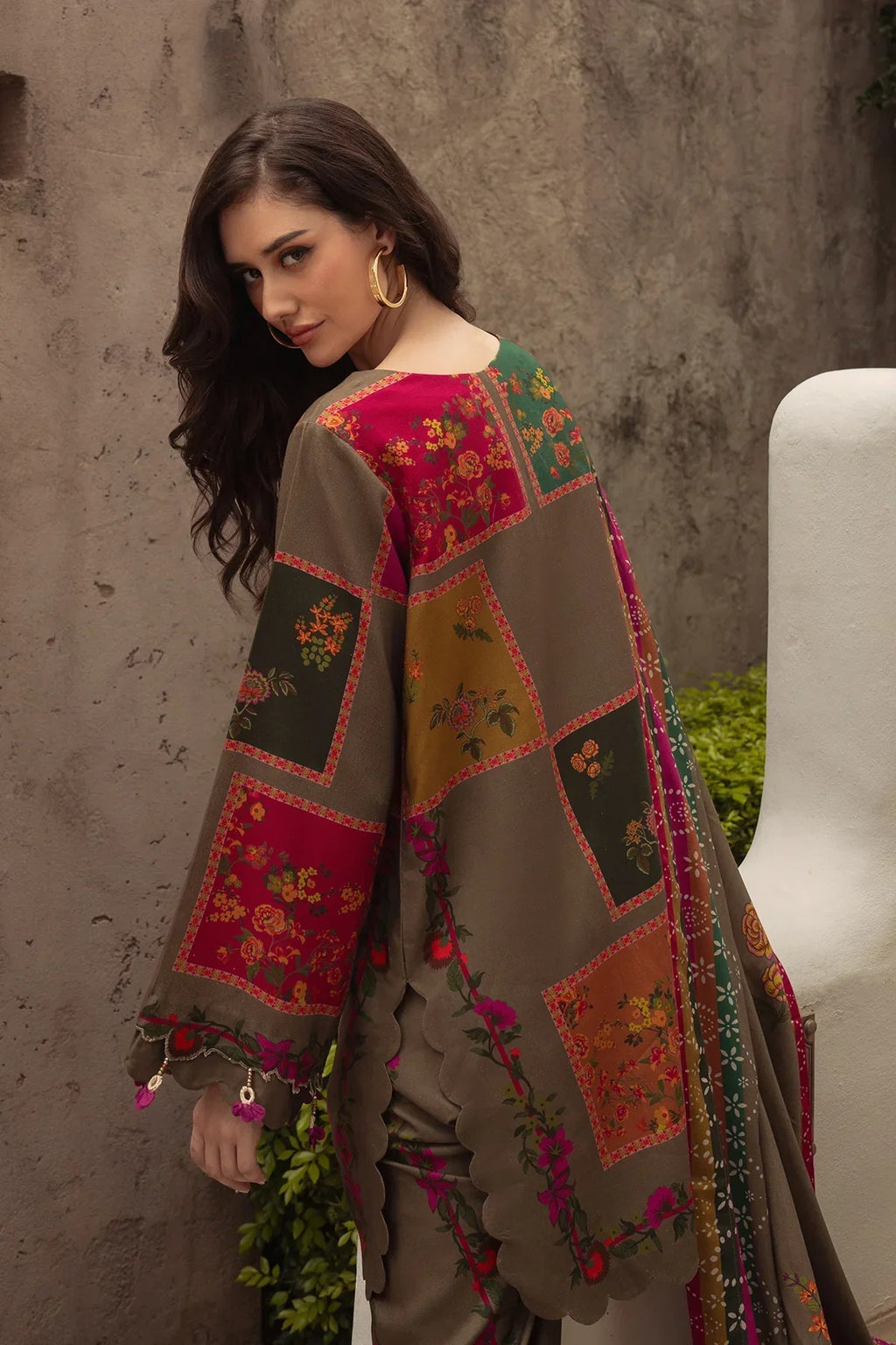 Sundoori 3Pc Silk Lawn Suit