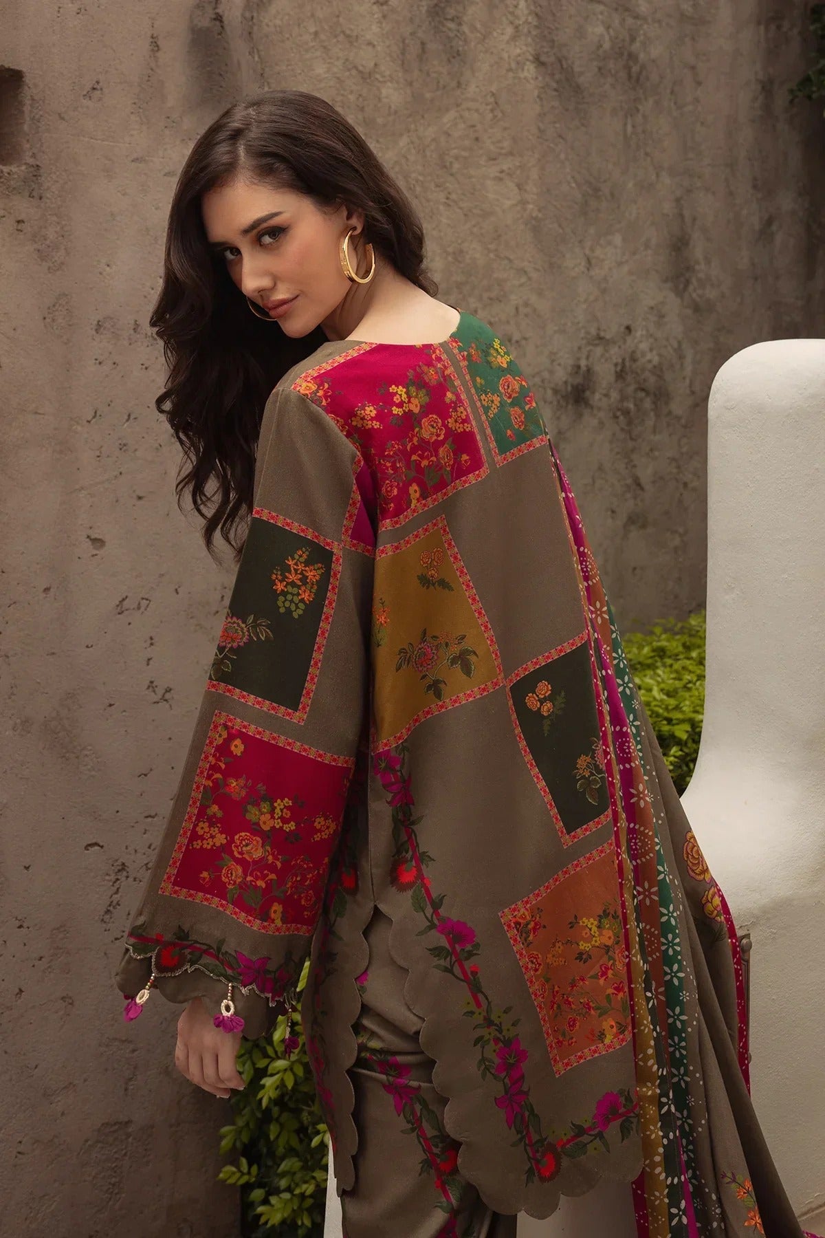 Sundoori 3Pc Silk Lawn Suit